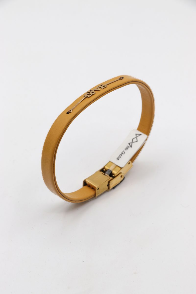 دستبند چرم طرح Love - Image 1