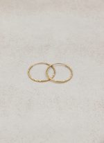 گوشواره حلقه ای تراش خورده - Image 3