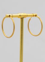 گوشواره حلقه ای طرح زیرخاکی