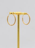 گوشواره حلقه ای طرح زیرخاکی