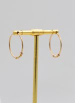 گوشواره حلقه ای البرناردو تراش خورده 5 گوی