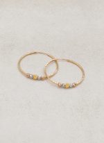 گوشواره حلقه ای البرناردو تراش خورده 5 گوی - Image 2