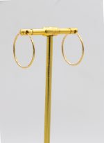 گوشواره حلقه ای تراش خورده(سایز بزرگ)