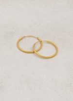 گوشواره حلقه ای زیرخاکی ساده - Image 2