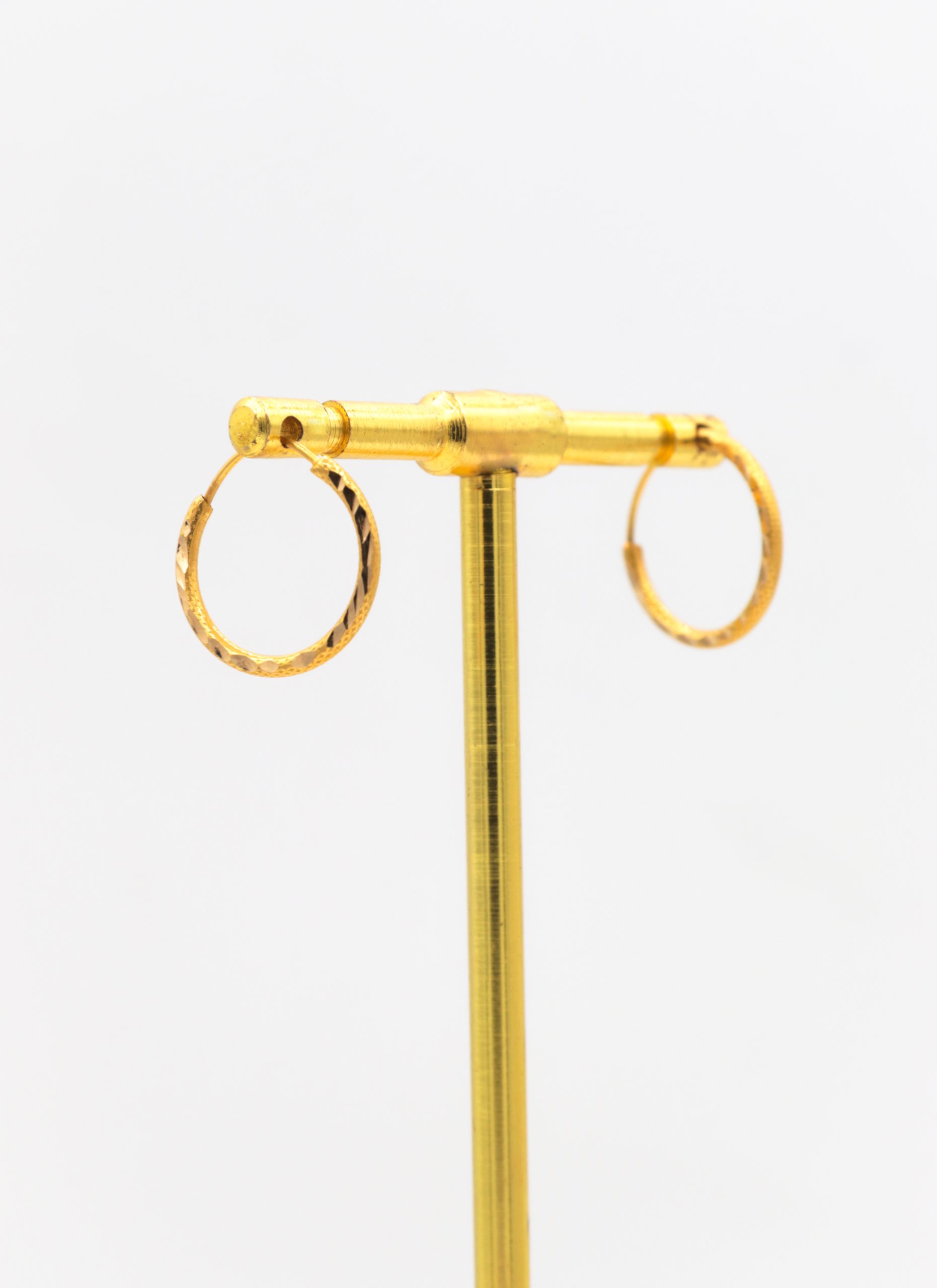 IMG_6687 copy گوشواره حلقه ای زیرخاکی تراش خورده - Image 1