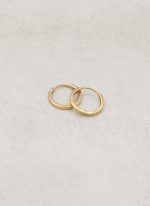 گوشواره حلقه ای تخت - Image 2