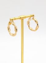 گوشواره حلقه ای ورساچ مارپیچ