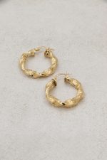 گوشواره حلقه ای ورساچ مارپیچ - Image 3