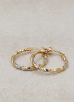 گوشواره دورنگ سایز بزرگ - Image 2