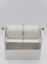 دستبند کراواتی النگویی سفید