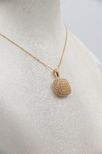 آویز طلا آوا (مربع دورنگ) - Image 2