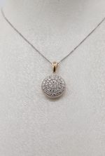 آویز طلا آوا ( گرد سفید)