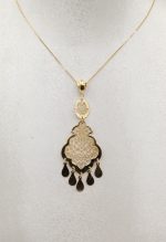 آویز طلا عربی طرح اسلیمی