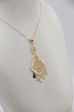 آویز طلا عربی طرح اسلیمی - Image 2