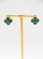 گوشواره میخی ونکلیف سنگ سبز