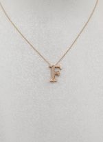 آویز طلا حروف انگلیسی حرف F - Image 2