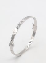 بنگل کارتیه لاو سفید پهنای ۴ میلی متر