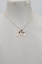 آویز طلا لیزری طرح موتور - Image 2