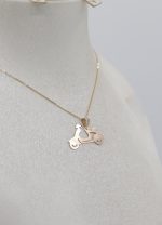 آویز طلا لیزری طرح موتور