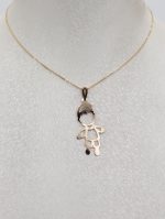 آویز طلا لیزری طرح پسر بچه - Image 2