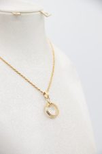 آویز طلا ورساچ مات