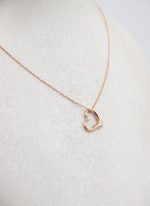 آویز طلا قلب رزگلد توخالی - Image 2