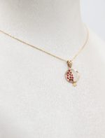 آویز طلا انار