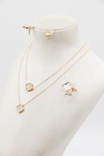 سرویس ونکلیف سنگ سفید تک گل