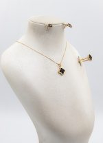 نیم ست ونکلیف سنگ مشکی - Image 2