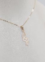 آویز طلا لیزری مادر