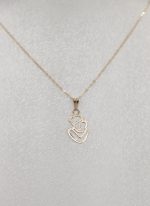 آویز طلا لیزری مادر - Image 2