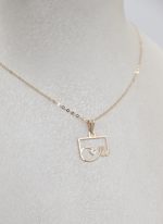 آویز طلا لیزری مادر