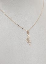 آویز طلا لیزری مادر