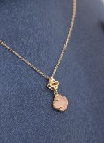 گردنبند ونکلیف سنگ صورتی - Image 3