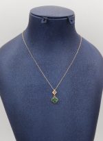 گردنبند ونکلیف سنگ سبز - Image 2