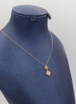 گردنبند ونکلیف سنگ صورتی