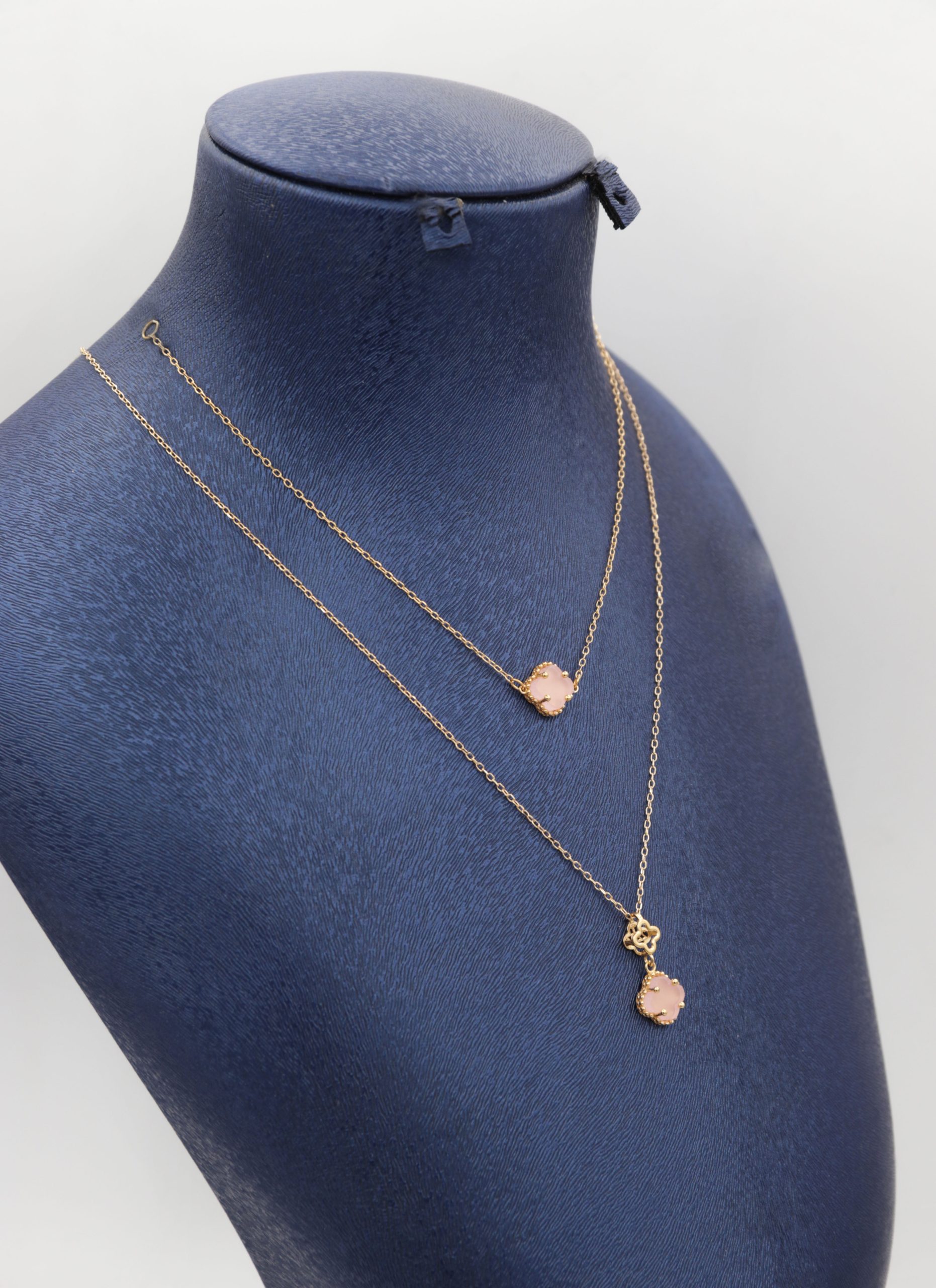 IMG_8023 copy نیم ست ونکلیف سنگ صورتی - Image 1