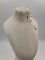 گوشواره حلقه ای هندسی اشکی