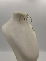 گوشواره حلقه ای هندسی اشکی - Image 2