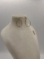 گوشواره حلقه ای هندسی اشکی - Image 4
